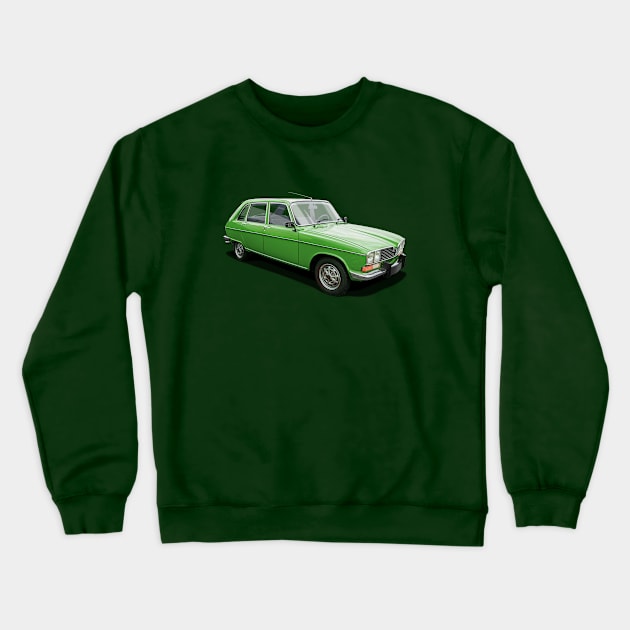 1973 Renault R16 TX in green Crewneck Sweatshirt by candcretro